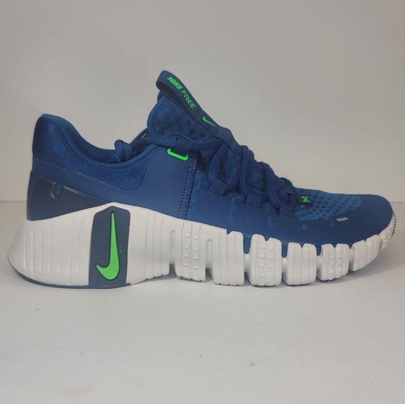 Nike Free Metcon 5 Court Blue Mens Size 9.5 Training Shoes DV3949-401 Sneakers - Picture 4 of 11